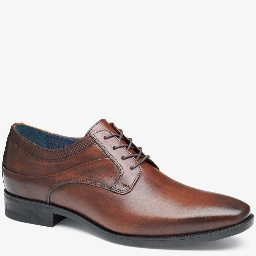 Johnston & Murphy Gibbons Oxfords Men's US 16 Brown Leather Dress Shoes GAL2132